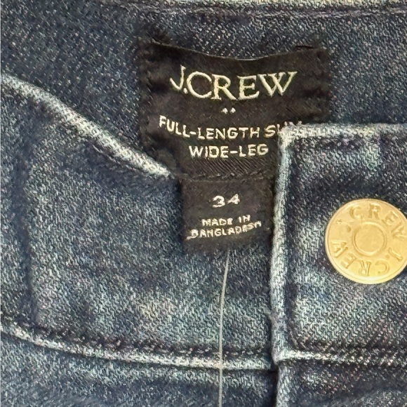 jcrew full length slim wide leg jean nwt - Picture 6 of 6